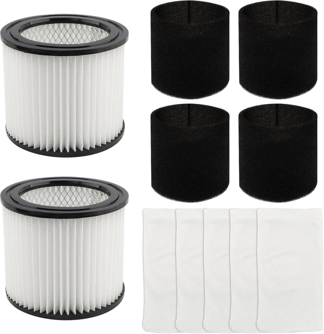 Shop Vac 90398 Cartridge Filter Replacement, For Type AA Wet/Dry Vacuums, Compatible with 9039800/9039833/118692(White,Size:/)