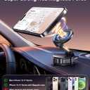 Car Phone Holder for Magsafe - Vacuum Magnetic Suction Phone Holder Mount with 360 Adjustable Stand Car Accessories for Car/Gym/Mirror/Smooth Surface ,Travel Essentials for iPhone 17/16/15/14/13/12