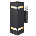 CnengSthy Dusk to Dawn Sensor Outdoor Wall Lights, Aluminum Modern Outdoor Wall Sconce, Anti-Rust Waterproof Square Cylinder Wall Lantern Exterior Up Down Light Fixtures Matte Black[UL Listed]
