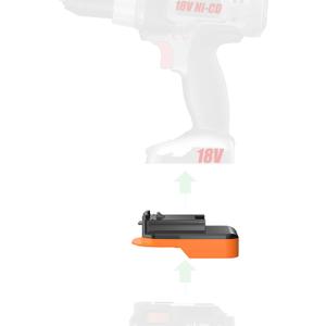 Adapter Only for Porter Cable 18V Ni-CD Tools - Compatible with Ridgid 18V Batteries for Powering, No Charging Function, 1 Adapter Only (Not for Porter Cable 20V Tools)