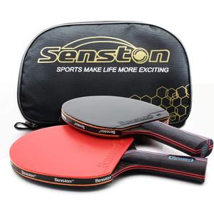 Senston Professional Table Tennis Paddles Advance Intermediate Ping Pong Paddles Set of 2, Table Tennis Racket with Carry Case (Y6)