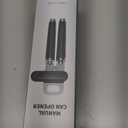 Ultrean Manual Can Opener Bottle Opener, Heavy Duty Stainless Steel Smooth Edge Manual Hand Held Can Opener With Soft Touch Handle, Rust Proof Oversized Handheld Easy Turn Knob (Black)