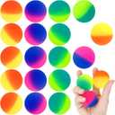 18 Pcs Jumbo Bouncy Balls for Kids,45 mm Large Bouncy Balls,Colorful Super Rubber High Bouncing Balls for Birthday,Party Favors,Prizes,Gifts