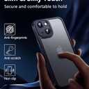 6 x for iPhone 15 Plus Case with Screen Protector,iPhone 15 Plus Black Phone Case Slim for Men, Protector Fundas para and Camera Cover for i Phone 15 Plus Protection(Black)