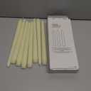 Topsics 8 Pack Ivory Taper Candles, 10 inch Unscented Dripless Candlesticks Valentine's Candles - 8 Hours Long Burning Candles for Home Decor, Wedding, Party