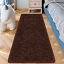 Brown Rug,2x6 Runner Rug for Bedroom Living Room,Soft Fluffy Soft Plush Washable Plush Small Rugs,Shag Non Slip Fuzzy Carpet,Area Rug for Hallway Dorm Nursery Teen Boys Home Decor Aesthetic