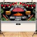 7x5ft Picnic Backdrop Summer BBQ Party Photo Background Backyard Cookout Family Friends Day Gathering Outdoor Park Decor Photo Booth Studio Props