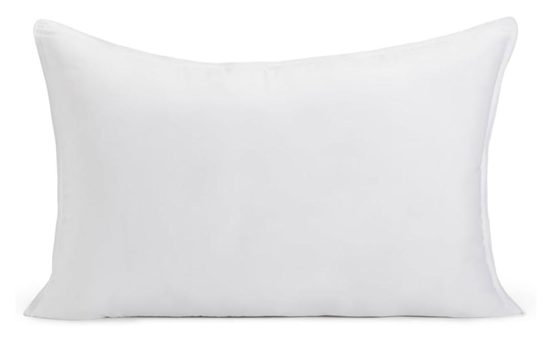 Amazon Basics Down Alternative Bed Pillow, Medium Density for Back and Side Sleepers, Queen - Pack of 2, White, 30 in L x 20 in W