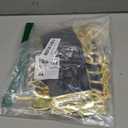 HRX Package Velvet Jewelry Bags 3x4 Inch, 20pcs Black Gold Cloth Drawstring Pouches for Small Gift