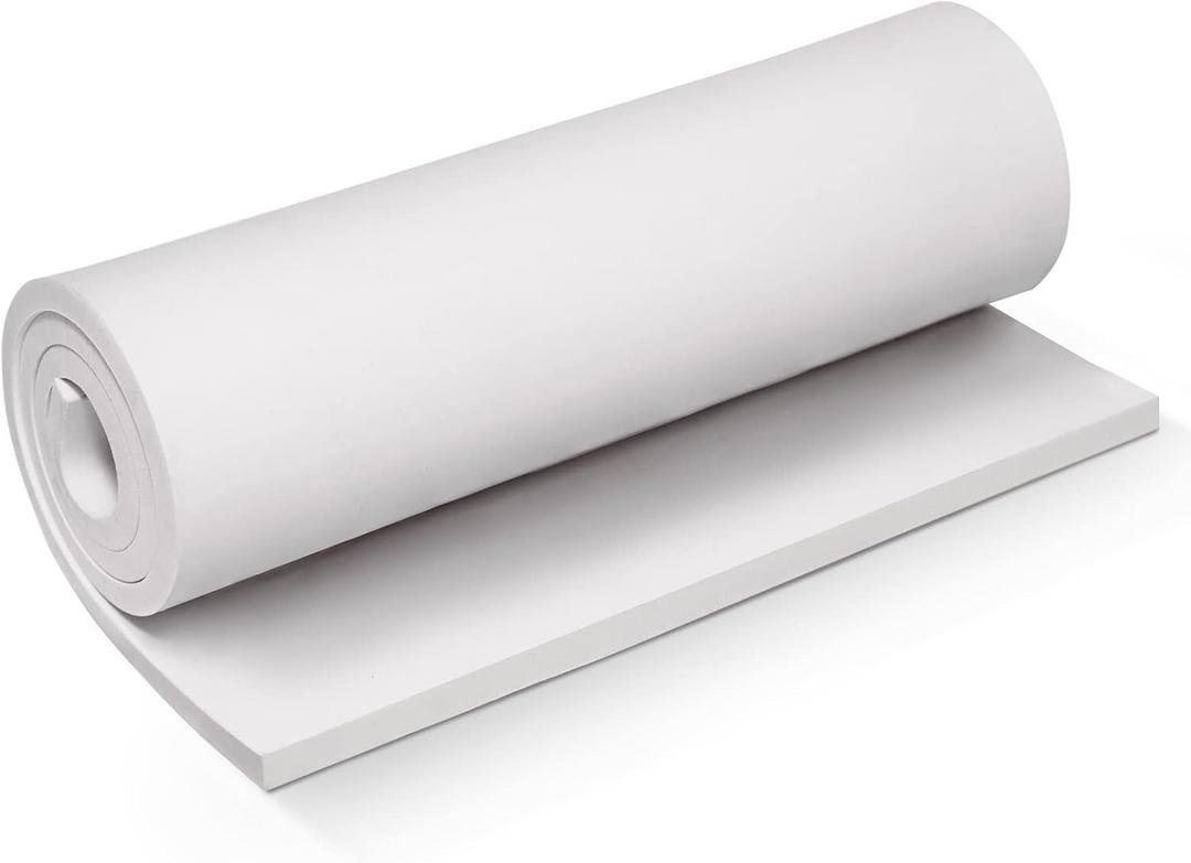 White Foam Sheets Roll, Premium Cosplay EVA Foam Sheet 8mm Thick,13.9"x39",High Density 86kg/m3 for Cosplay Costume, Crafts, DIY Projects by MEARCOOH