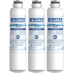 Waterspecialist DA29-00020B Samsung Water Filter for Refrigerators, Replacement for Samsung Water Filter DA29-00020B, HAF-CIN, RS25J500DSR, RF28HMEDBSR, HAF-CIN/EXP, RF4287HARS, RF28HFEDBSR, 3 Filters (3 Count (Pack of 1))