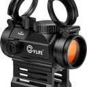CVLIFE FoxSpook Motion Awake Red Dot Sight, 2 MOA Red Dot Scope Auto On & Off, 1x20mm Red Dot Optics with Low Profile and Lower 1/3 Co-Witness Mount, Flip Lens Covers and Anti-Reflection Device