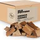 Old Potters Smoker Chunks, 12-14 lbs for Grilling, Smoking, and Wood Fire Cooking ~ 2 x 3 Inches, (Oak, 790 Cu in.)