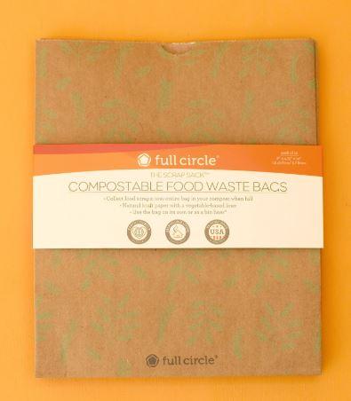 COMPOSTABLE FOOD WASTE PAPER BAGS, 9 Pack