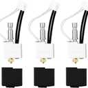 3 Pack Brass Hotend for Anycubic Kobra S1 Combo 0.2mm 0.4mm 0.6mm brass Print Head Extruder Kit Hot End Heater Block Heating Rod Thermistor Nozzle for Anycubic Kobra S1/Kobra S1 Combo