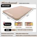 4 inch Camping Foam Mattress Full pad Double with Electric Pump, 60 Seconds, Ultra-Compressible Compact Foam Camping pad, Insulated Sleeping pad for Tent, car, Camping, Queen
