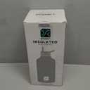 Insulated Water Bottle | Thickened Stainless Steel Vacuum Metal | Portable Sports Half Gallon Large Water Jug for Gym and Hiking with Straw, Carrier Bag, Handle Strap | BPA-Free 64 oz (Advanced Black)