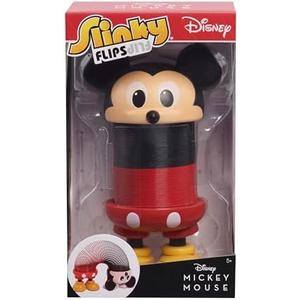 Slinky® Flips Disney Mickey Mouse 6-inch Tall Figure, Fidget Toy, Kids Toys for Ages 5 Up by Just Play