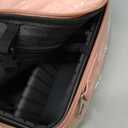 gzcz Travel Makeup Bag,Professional Cosmetic Bags for Women,Portable Makeup Brush Bag Organizer Storage with Adjustable Dividers and Shoulder Strap