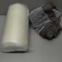 KSIIA Orthopedic Dog Bed Dog Crate Bed Waterproof for Large Dogs Deluxe Plush Washable Pet Mat with Egg Crate Foam & Removable Cover, 35 x 22 Inch, Gray (Light Grey)