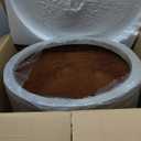 Kante 18 Inch Dia Round Concrete Planter, Indoor Outdoor Large Plant Pot with Drainage Hole and Rubber Plug for Home Patio Garden, Weathered Concrete