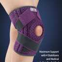 ABYON Knee Brace for Women/Men Meniscus Tear, ACL, Arthritis.Knee Support with Dual Side Stabilizers & Crossed Compression Straps Maximum Support for Knee Pain Relief and Fast Recovery - Please Check Sizing Video Before Buying, Small/Medium (Pack of 1)