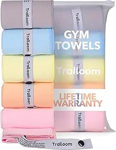 Microfiber Gym Towels, Quick Dry, Highly Absorbing, Odor-Free
Men & Women - Workout Sweat Sports Towel for Hot Yoga, Tennis, Running, Exercise, Working Out, Camping, Set of 5