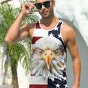 RAISEVERN Mens Tank Tops Summer Sleeveless Tee Cool Workout T-Shirts Beach Novelty Undershirts (XX-Large, A Flag 01)