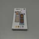 Orzbow Baby Remote Control Toy for 6 Month+ with Silicone Teether Cover, TV Remote Toy with Realistic Light and Sound - English, French and Spanish for Infant Play Remote Musical Toys, BPA Free, White