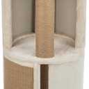 TRIXIE Giorgia 32-in Cat Tower, Combo Plush & Sisal Covered Surfaces, Scratching Posts, Indoor Cat Condo with Padded Bed