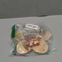 Parakeet Toys, Natural Wood Perch with 5 Branches, Unique Durable Avian Cage Accessories for Parakeets, Cockatiels, Budgerigars, Conures, Lovebirds