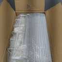 SONGMICS Shoe Rack Organizer, 6-Tier Shoe Storage Cabinet for Closet and Entryway, Holds 24 Pairs of Shoes, Adjustable, Cloud White and Trasparent ULPC033W01