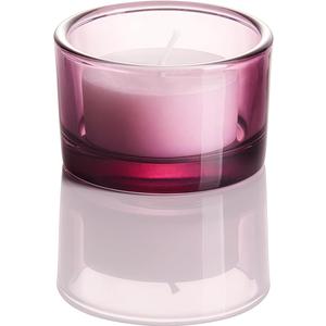 Red Tealight Candle Holders - Set of 18, Round Glass Candle Holder, 2" Diameter - CH03 - Aubergine Purple