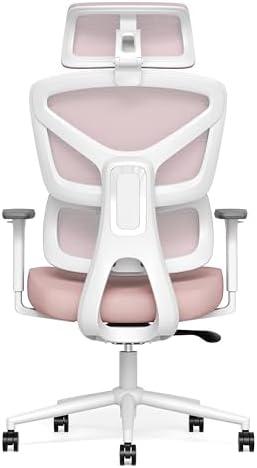 Ergonomic Office Chair, High Back Mesh Desk Chair with 4-Position Height Adjustable Back, 3D Armrests, Adaptive Lumbar Support, 3-Level Tilt Function, 3D Headrest, Comfy Computer Gaming Chairs