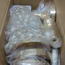 6Pcs Elegant Crystal Trumpet Metal Centerpiece Vases, Wedding Table Decoration Flower Stand Tulip Shape Decor Artificial Flower Arrangement Vase for Wedding Restaurant Vase Home Decor (Gold)