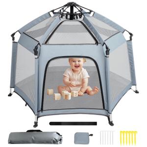 Stebovol Foldable Outdoor Playpen, Portable Playpen, Play Tents & Tunnels