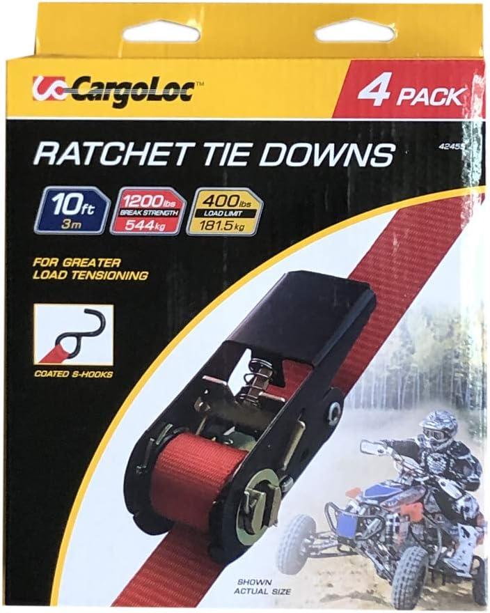 Cargoloc 4 PC 10' Ratchet Tie Down 42455