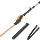 WORX WG252.9 20V 20" Cordless Hedge Trimmer, Reach Up to 12 Inch, Extended Pole, 180 Rotation Head, Battery & Chargers Not Included