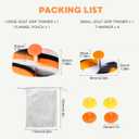 Pro Golf Grip Trainer - 3 Rotation Control Golf Swing Training Aid | PGA-Validated Golf Training Aid for Posture Correction | Ergonomic Swing Grip Pad with Pressure Sensors (Orange)