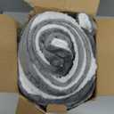 Bedsure GentleSoft Sherpa Fleece Twin Blanket for Couch, Non-Heated, Thick and Warm Throw for Women and Men, Soft Fuzzy Plush Blanket for Winter, Grey, 60x80 Inches