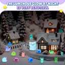Barydat 240 Pcs Mini Resin Animals Tiny Resin Animals Bulk Glow in The Dark Miniature Figures for Micro Garden Landscape Ornaments Dollhouse Crafts DIY Accessories