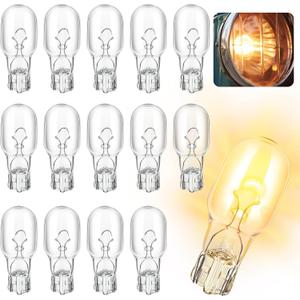 15 Pcs 912 Bulbs Compatible with 54766, 912 Auto/RV/Marine Replacement Interior Light Bulb, License Plate Side Marker Automotive Interior Dashboard Dome Light Replacement, 12V and 8.9 W