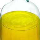 Skywin 1 Gallon Glass Jar with Lid, Clear Glass Gallon Jug for Brewing, Fermentation, Beverage Storage & Bulk Liquids, Airtight 38mm Screw Cap, Food Safe, Reusable Glass Jug with Carry Handle