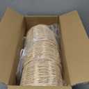 3PACK Coastal dome Rattan Shades,Set of 3 Rattan pendant light shades,Replacement Boho hanging lamps shade,Woven Lampshade for Floor Lamps, Pendant Light, Chandelier, Wall Sconces Light Fixture