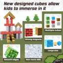 Magnetic Blocks 100PCS Magnetic Tiles Building Blocks, Build Forest World Set, Toys for Kids Boys Girls Ages 8+ Easter Christmas Birthday Gifts