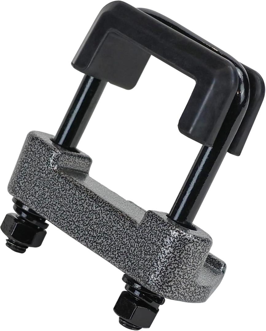 Anti Rattle clamp Hitch Tightener, Stabilizer for 2" Trailer Hitches, Anti-Rust Triple Protective Rubber Isolator, Reduce Movement & Noise, for Bike Rack, Matte Black Hitch