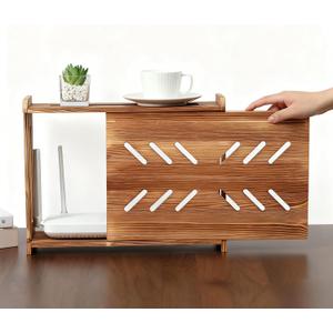 Adjustable Projector Shelf & Router Shelf -Router Box Hider, Modem Cable Router Cover Organized Power Strip Cable Management Hider, Storage Solutions Suitable for Homes or Offices