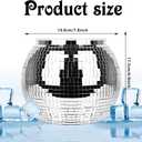 Disco Ball Ice Bucket Beverage Tubs Disco Ball Bowl Vase Cup Drink Bucket for Parties,Large Retro Drink Bucket for Beer Cocktail Wine Champagne Cold Drinks, Disco Party Supplies Decor (One Size2)
