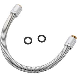 18" Commercial Sink Faucet Sprayer Hose Stainless Steel Commercial Kitchen Sink Faucet Pre-rinse Sprayer Flexible Hose Replacement Kit