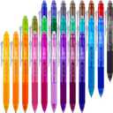 ParKoo 26 Colors Erasable Gel Pens, Retractable Erasable Pens Fine Point (0.7), Make Mistakes Disappear, Assorted Color Inks for Writing Drawing Coloring Planner